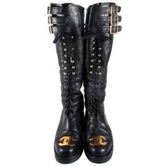 chanel boots tall|vintage chanel boots.